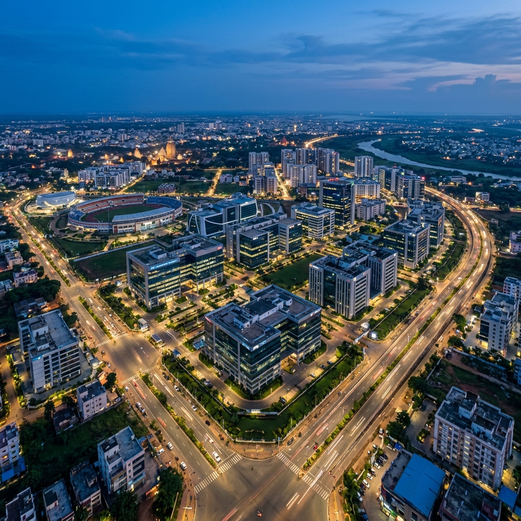 Bhubaneswar city business district